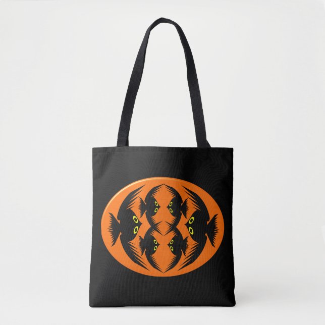 Halloween Crows Tote Bag Tasche (Vorderseite)