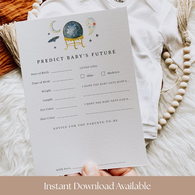 Halloween Crystal Ball Baby Showcard Einladung (Von Creator hochgeladen)