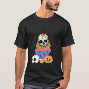 Halloween Cupcake Skull Kopfknochen Konditorei Koc T-Shirt