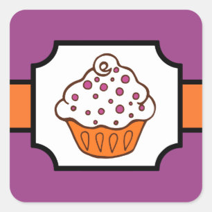 Halloween Cupcake Stickers