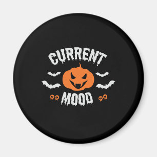 Halloween Current Mood Pumpkin Birthday Magnet