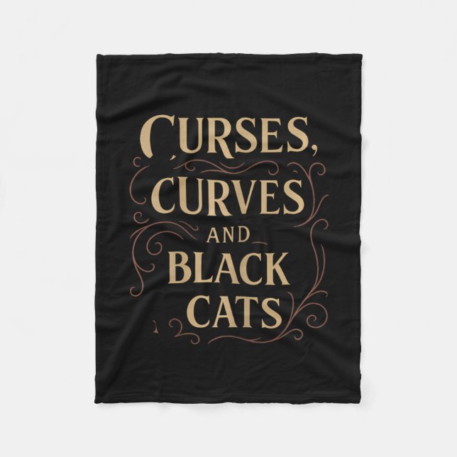 Halloween Curses Fleecedecke (Vorderseite)
