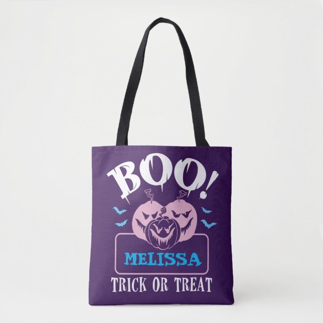 Halloween Custom Candy & Leckerei Tote Bag Tasche (Vorderseite)