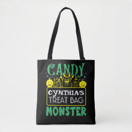 Halloween Custom Candy Monster Tote Bag Tasche