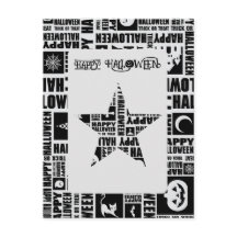 Halloween Custom Cool Whimsical Typografy Black