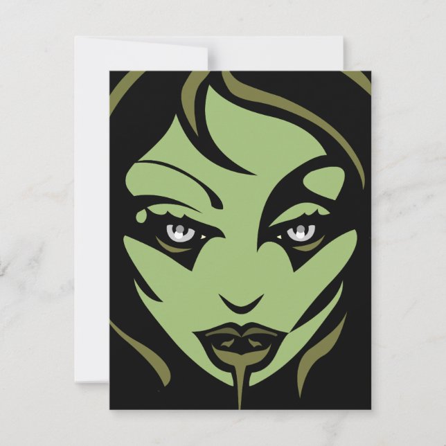 Halloween Custom Halloween Zombie Card Einladung (Vorderseite)