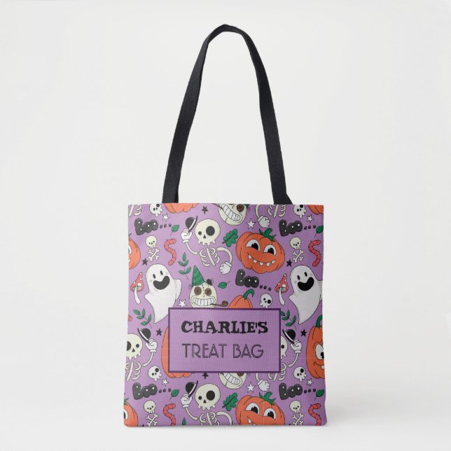 Halloween Custom Leckerei & Candy Tote Bag Tasche (Vorderseite)