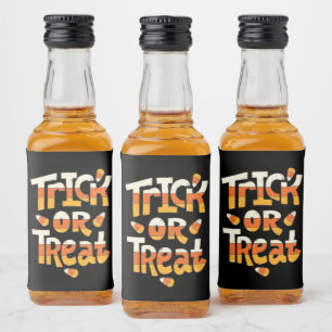 Halloween Custom Trick oder Treat Alkoholflaschenetikett