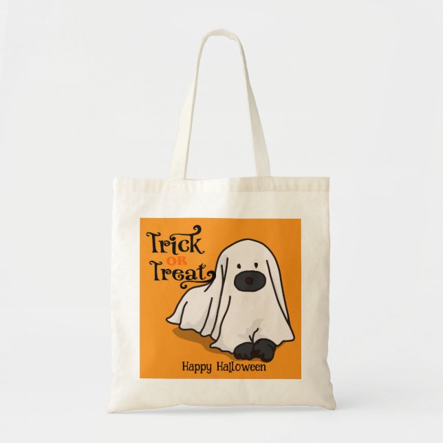 Halloween Custom Whimsical Funny Dog Tragetasche (Vorne)