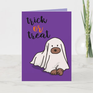 Halloween Custom Whimsical Funny Modern Lila Karte