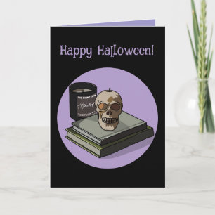 Halloween Custom Whimsical Funny Modern Lila Karte