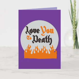 Halloween Custom Whimsical Funny Modern Lila Karte