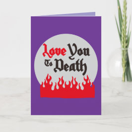 Halloween Custom Whimsical Funny Modern Lila Karte