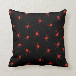 Halloween Customize Red Spider Cotton 16"X16" Kissen
