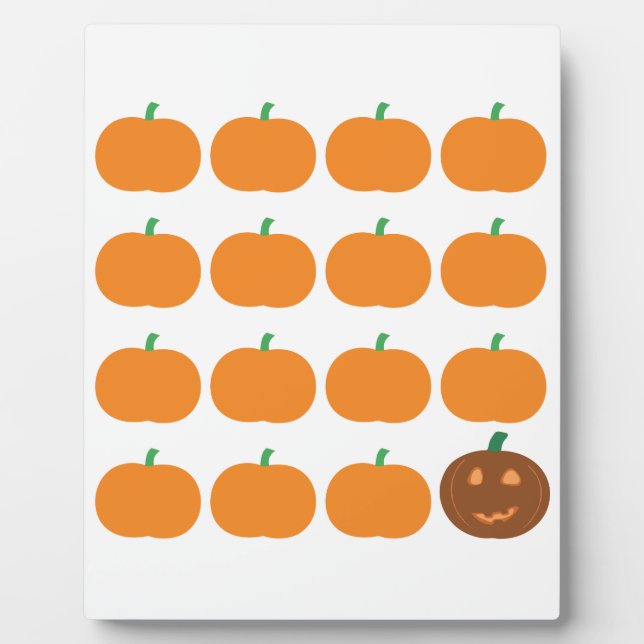 Halloween Cute Pumpkin Patch Fotoplatte (Vorderseite)