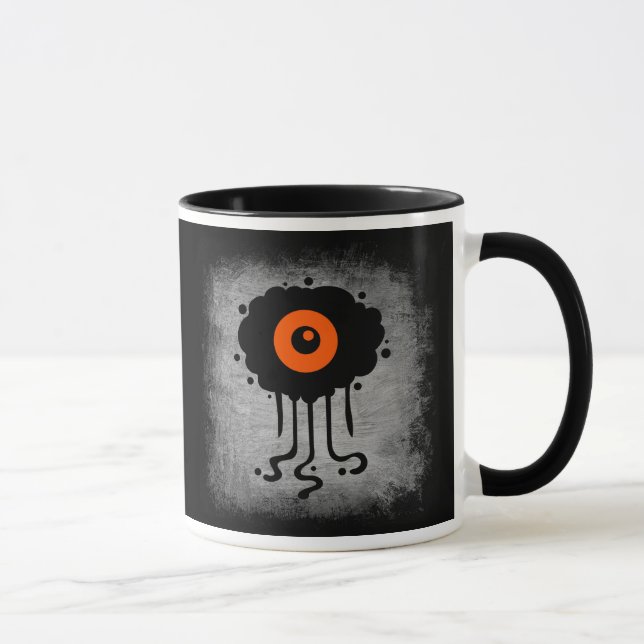 Halloween Cyclops Aliens Beverage Mug (Droite)