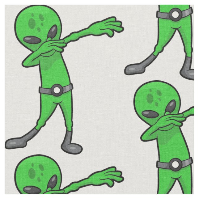 Halloween-Dabbing-Alien Stoff (Nahaufnahme)