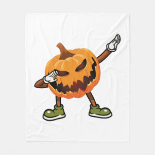 Halloween Dabbing Jack O Lantern Kürbis Halloween Fleecedecke