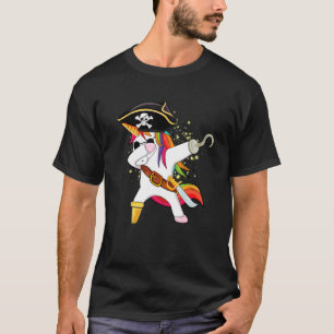Halloween Dabbing Niedlich Pirate Unicorn Apparel T-Shirt