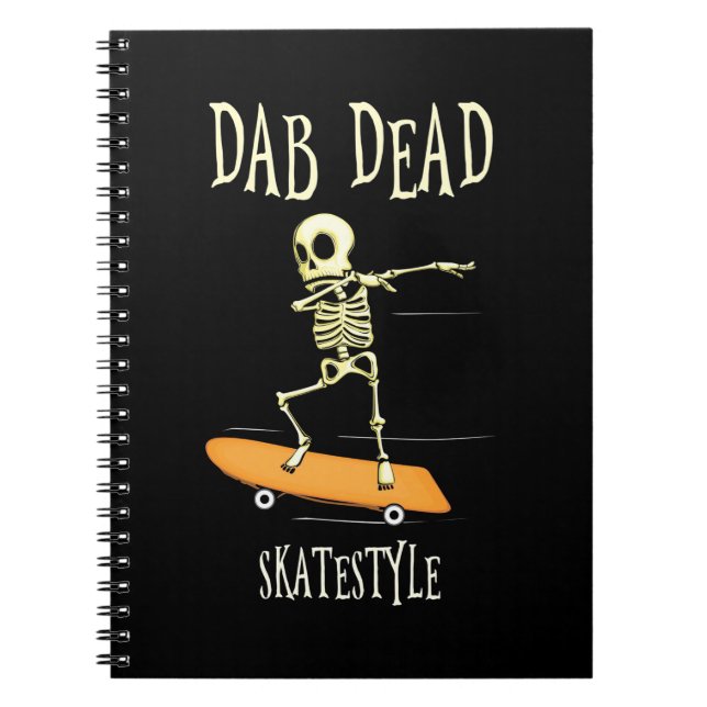 Halloween Dabbing Skatestyle Notizblock (Vorderseite)