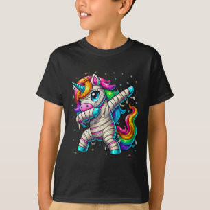 Halloween Dabbing Unicorn Niedlich Girls Halloween T-Shirt