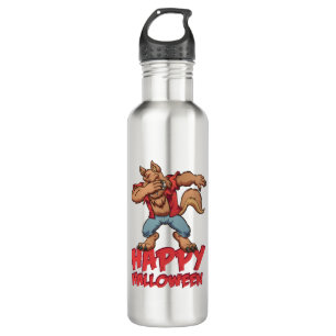 Halloween Dabbing Werwolf Halloween-Kostüm Edelstahlflasche