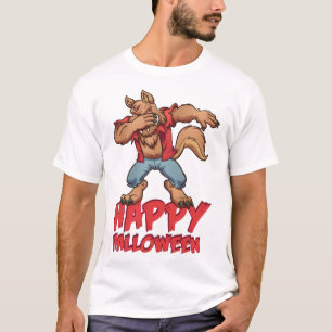 Halloween Dabbing Werwolf Halloween Kostüm T-Shirt