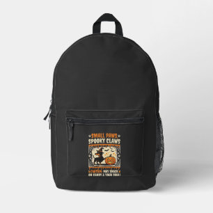 Halloween Dachshund Gruselige Warnung Bedruckter Rucksack