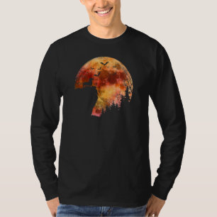 Halloween Dackel Dackel Rasse Spooky Vollmond T-Shirt