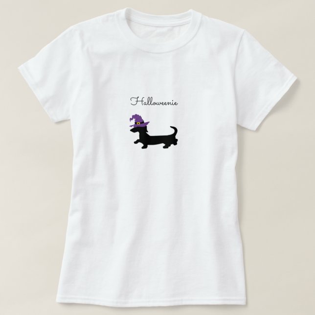 Halloween-Dackel-Shirt T-Shirt (Design vorne)