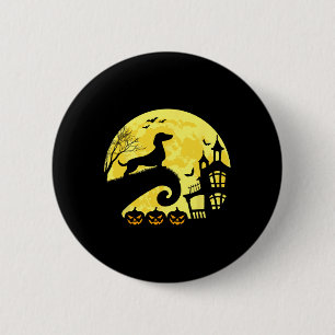 Halloween Dackel Würstchen Dackel Moonshine Sausag Button