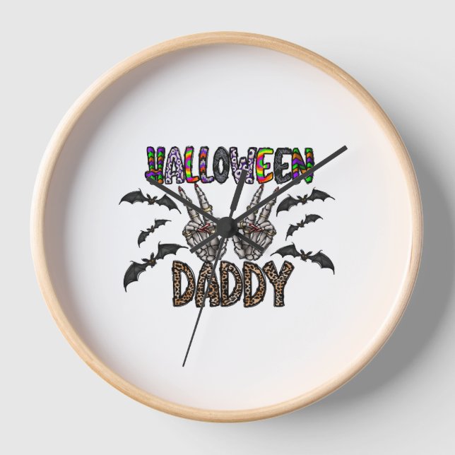 Halloween Daddy Uhr (Vorderseite)