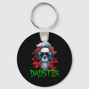 Halloween Dadster Skelett mit Red Sungles Vater Sk Schlüsselanhänger
