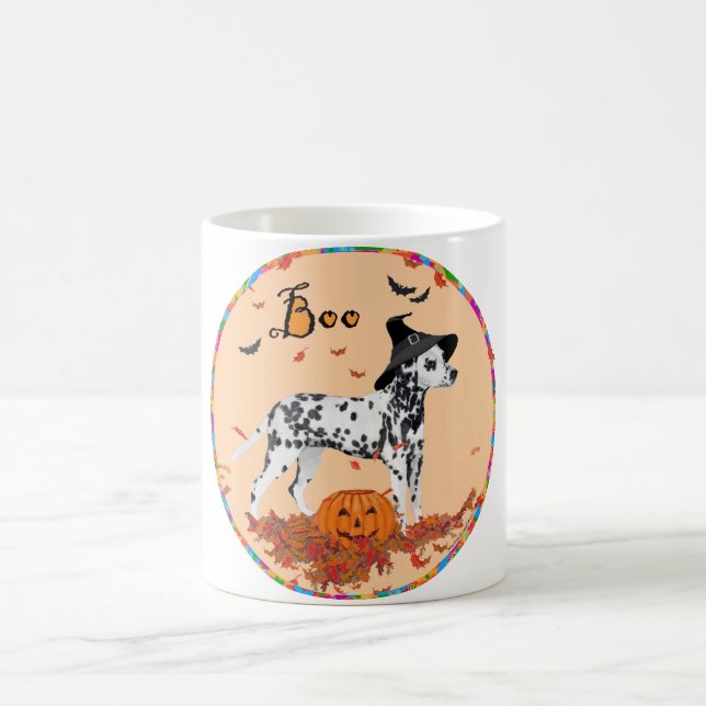 Halloween-Dalmatiner Kaffeetasse (Mittel)