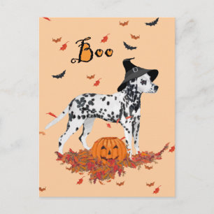 Halloween-Dalmatiner Postkarte