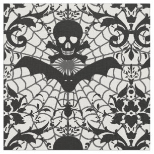 Halloween-Damast Stoff