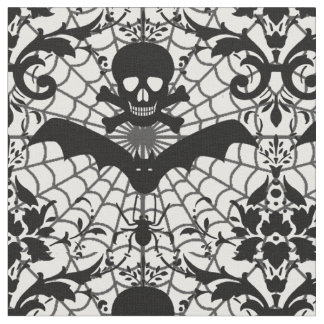 Halloween-Damast Stoff