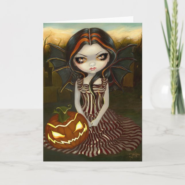 "Halloween-Dämmerungs-" Gruß-Karte Karte (Vorderseite)