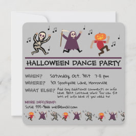 Halloween Dance Party Einladung