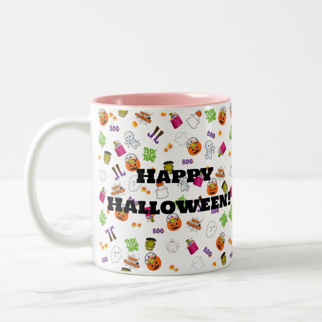 Halloween Dance Party Mug à café à deux tons (Gauche)