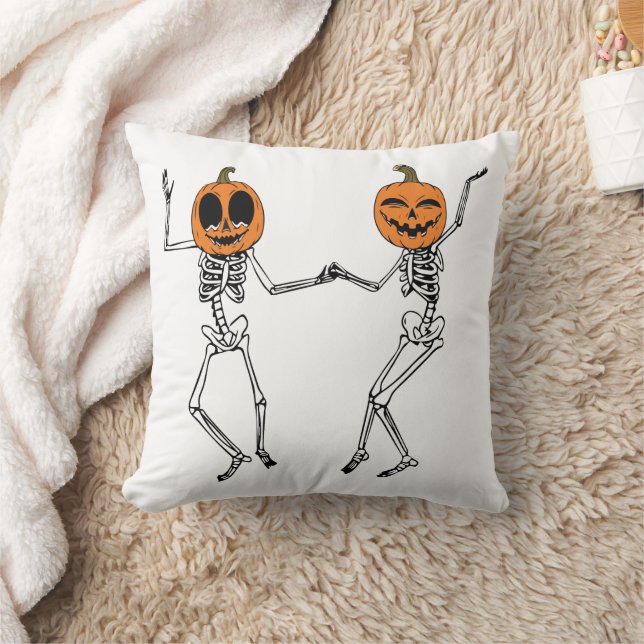 Halloween Dancing Skeleton Kissen (Decke)