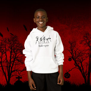 Halloween Dancing Skeleton Pose Funny Hoodie