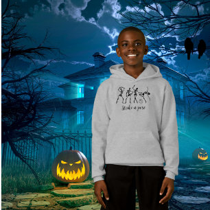 Halloween Dancing Skeleton Pose Funny Hoodie