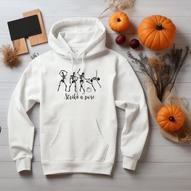 Halloween Dancing Skeleton Pose Funny Hoodie (Von Creator hochgeladen)