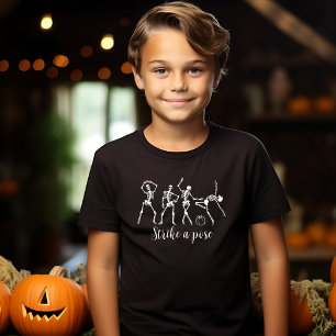 Halloween Dancing Skeleton Pose Funny T-Shirt