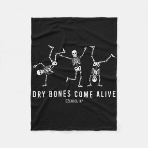 Halloween Dancing Skeleton Trockenknochen kommen L Fleecedecke