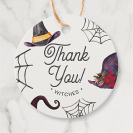 Halloween Danke, Hexen Lila Brautparty Geschenkanhänger