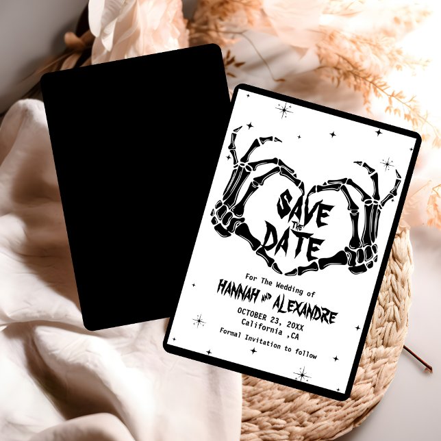 Halloween Dark Moody Gothic Wedding Save The Date (Von Creator hochgeladen)