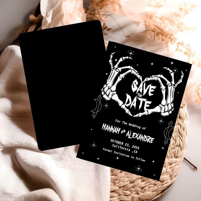 Halloween Dark Moody Gothic Wedding Save The Date (Von Creator hochgeladen)