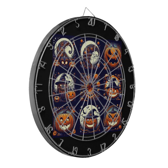Halloween Dartscheibe (Vorderseite Links)